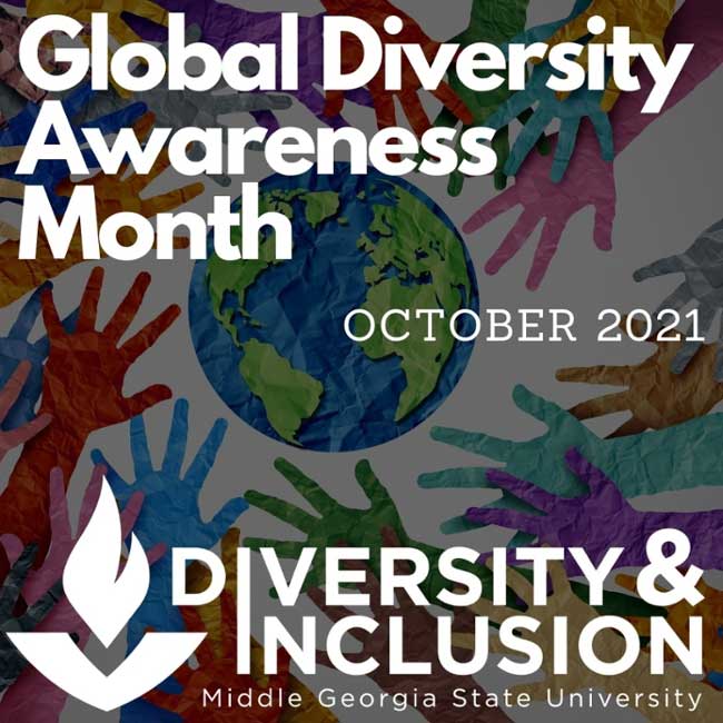 Global Diversity Awareness Month flyer.